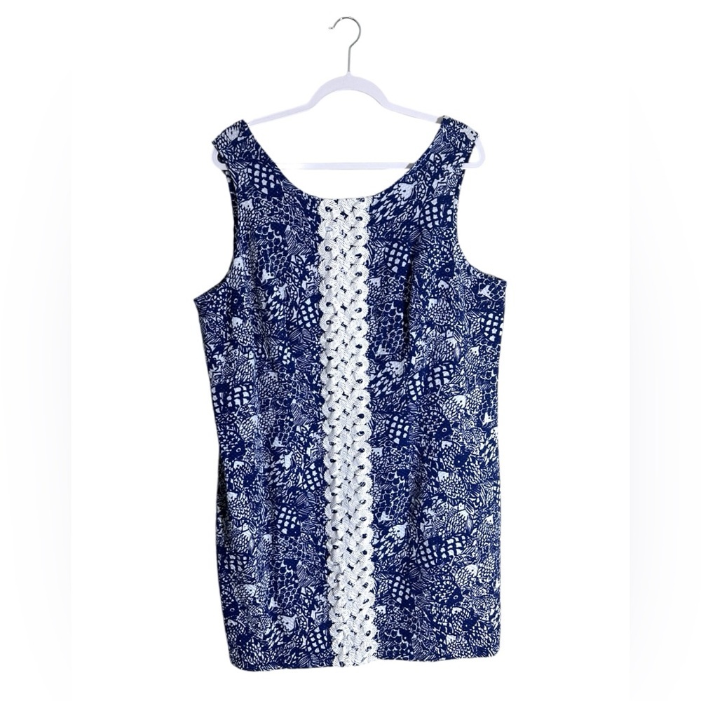Lilly Pulitzer Navy & White Sleeveless Mini Dress